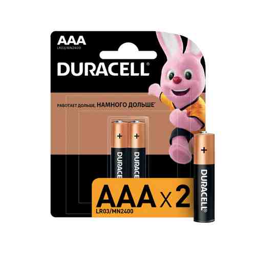 Батарейки Duracell Basic AAА 2шт арт. 139311