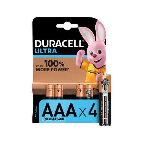Батарейки Duracell Ultrapower AAA 4шт арт. 111200