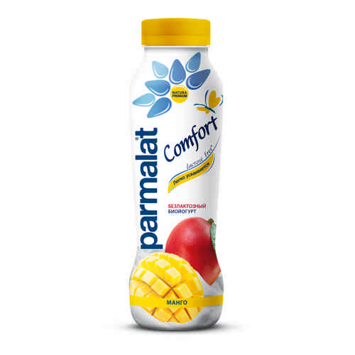 Биойогурт Питьевой Parmalat Comfort Безлактозный Манго 1,5% 290г арт. 101025741