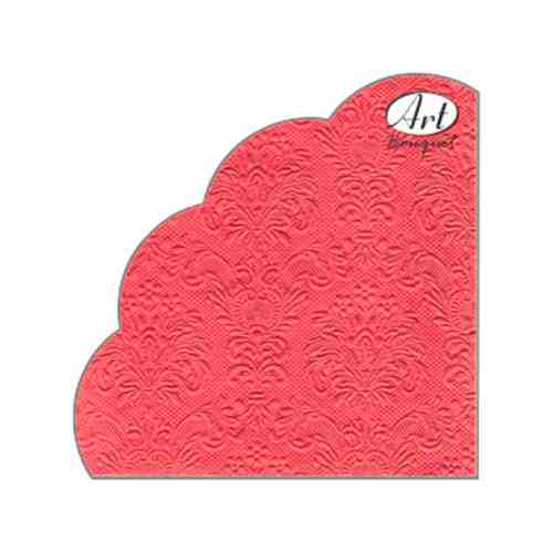 Бумажные Салфетки Art Bouquet Rondo Барокко Красный 3-Х Слойные 12шт арт. 100845107