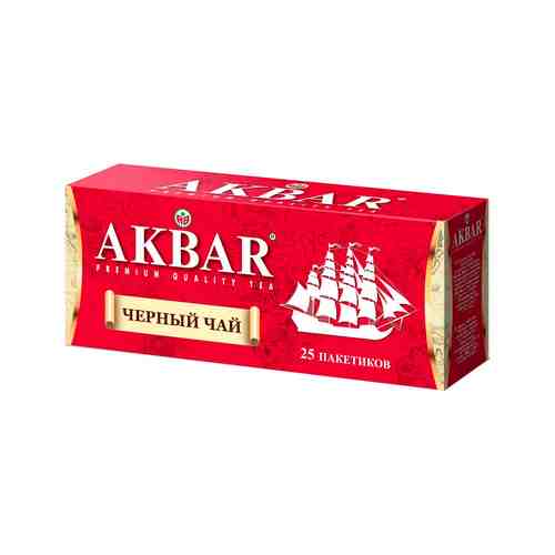 Чай Черный Akbar Корабль 25 Пакетиков арт. 100787592
