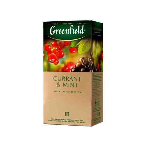 Чай Черный Greenfield Currant Mint 25 Пакетиков арт. 100591485