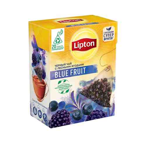 Чай Черный Lipton Blue Fruit 20 Пирамидок арт. 118689