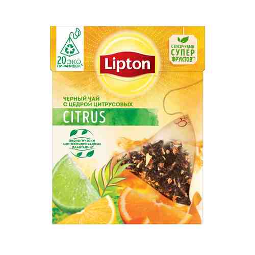 Чай Черный Lipton Citrus 20 Пирамидок арт. 148297