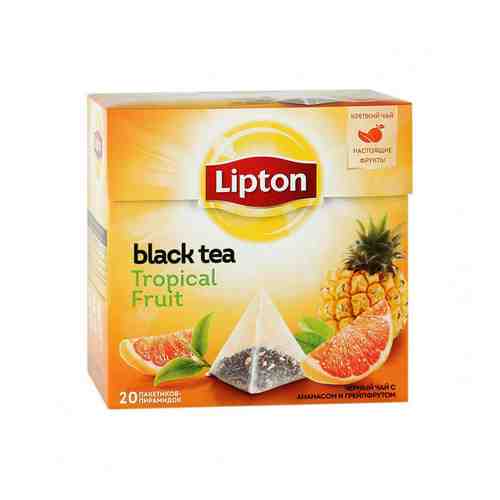 Чай Черный Lipton Tropical Fruit Tea 20 Пирамидок арт. 118688