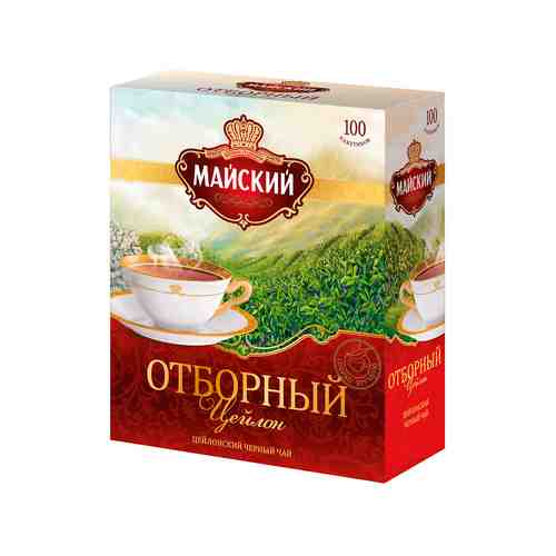 Чай Черный Майский Отборный 100 Пакетиков арт. 157455