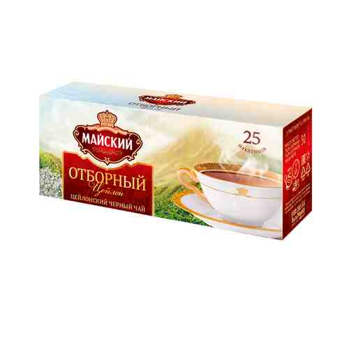 Чай Черный Майский Отборный 25 Пакетиков арт. 2702174