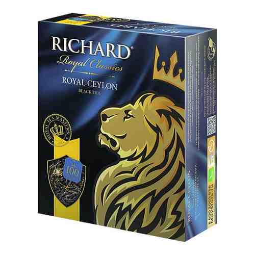 Чай Черный Richard Royal Ceylon 100 Пакетиков арт. 100304845