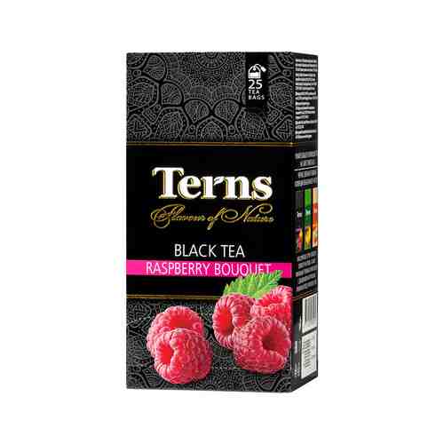 Чай Черный Terns Raspberry Bouquet 25 Пакетиков арт. 101112992