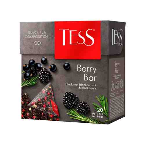 Чай Черный Tess Berry Bar 20 Пирамидок арт. 174068