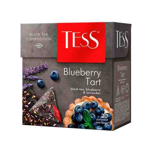 Чай Черный Tess Blueberry Tart 20 Пирамидок арт. 100819419