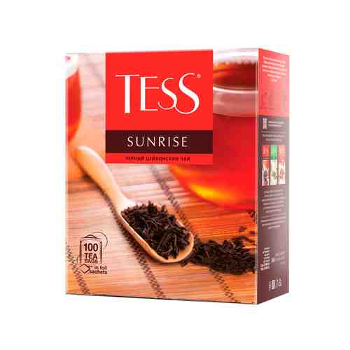 Чай Черный Tess Sunrise 100 Пакетиков арт. 100685182