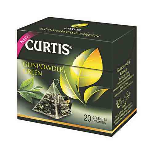 Чай Зеленый Curtis Green Gunpowder 20 Пирамидок арт. 100304781