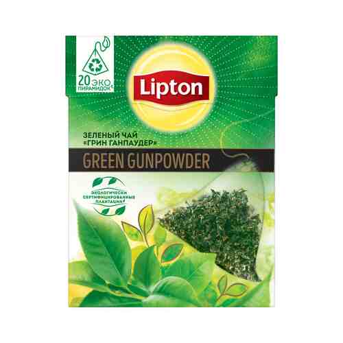 Чай Зеленый Lipton Green Gunpowder 20 Пирамидок арт. 138890