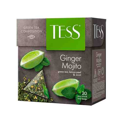 Чай Зеленый Tess Ginger Mojito 20 Пирамидок арт. 174066