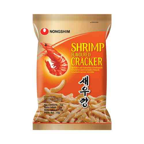 Чипсы Nongshim Креветочные 75г арт. 101137655