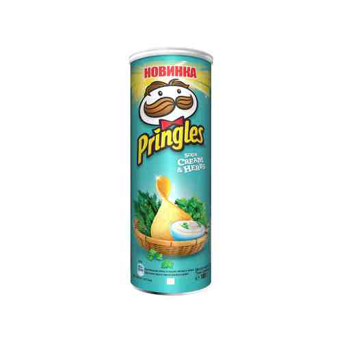Чипсы Pringles со Вкусом Сметаны и Зелени 165г арт. 101171538