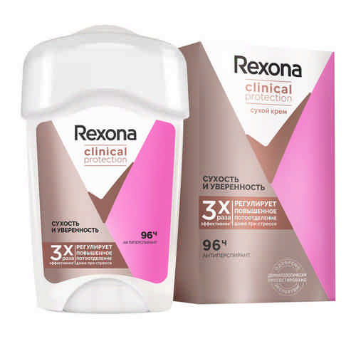 Дезодорант Rexona Clinical Protection Сухость и Уверенность 45мл арт. 101011948