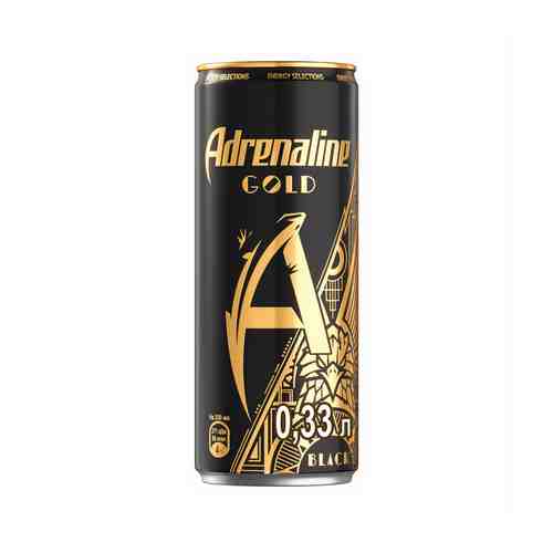 Энергетический Напиток Adrenaline Gold Black 0,33л ж/б арт. 101128741