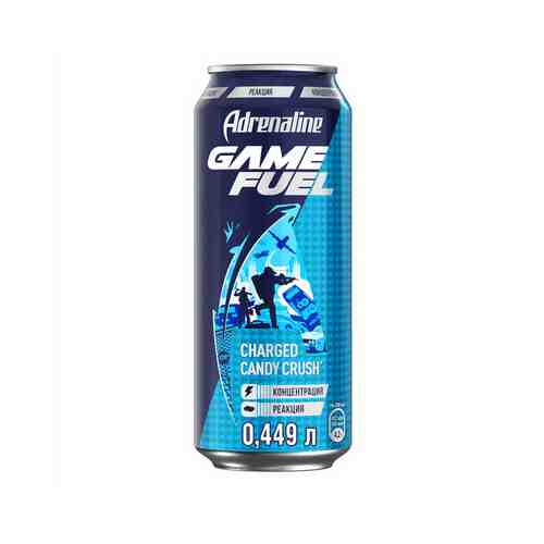 Энергетический Напиток Adrenaline Rush Игровая Энергия 0,449л ж/б арт. 100415019