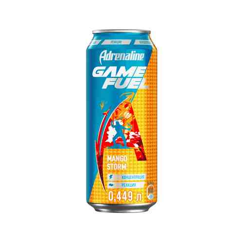 Энергетический Напиток Adrenaline Rush Манго 0,449л арт. 101158165