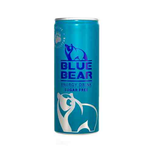 Энергетический Напиток Blue Bear без Сахара 0,25л ж/б арт. 182519