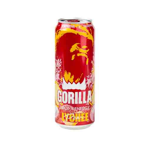 Энергетический Напиток Gorilla Личи-Груша 0,45л Ж/Б арт. 101172792