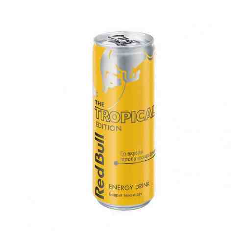 Энергетический Напиток Red Bull со Вкусом Тропических Фруктов 0,355л ж/б арт. 100640961
