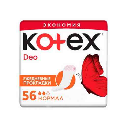 Ежедневные Прокладки Kotex Део Нормал 56шт арт. 100861107