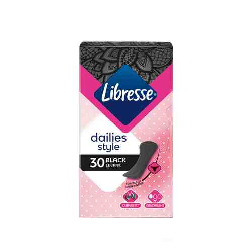 Ежедневные Прокладки Libresse Dailies Style Черные 30шт арт. 100887032