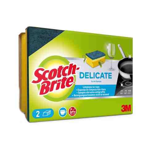 Губка для Посуды Scotch-Brite 67х90мм 2шт арт. 101150323