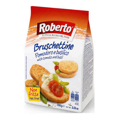 Хлебцы Roberto Брускеттине с Томатом и Базиликом 100г арт. 100837035
