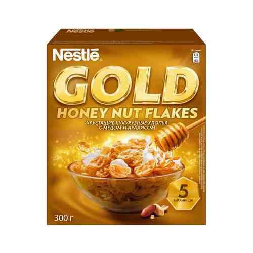 Хлопья Nestle Gold с Медом и Арахисом 300г арт. 1703772