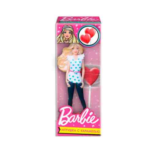 Карамель Barbie Сердце с Куклой 10г арт. 100802801