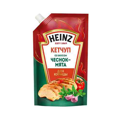 Кетчуп Heinz для Курицы с Чесноком и Мятой 320г арт. 101098051