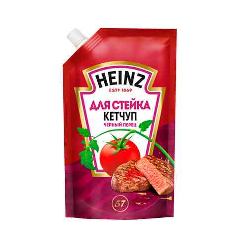 Кетчуп Heinz для Стейка Базилик Черный Перец 320г Дой-Пак арт. 100355511