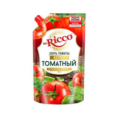 Кетчуп Mr.Ricco Томатный 350г Дой-Пак арт. 100478247