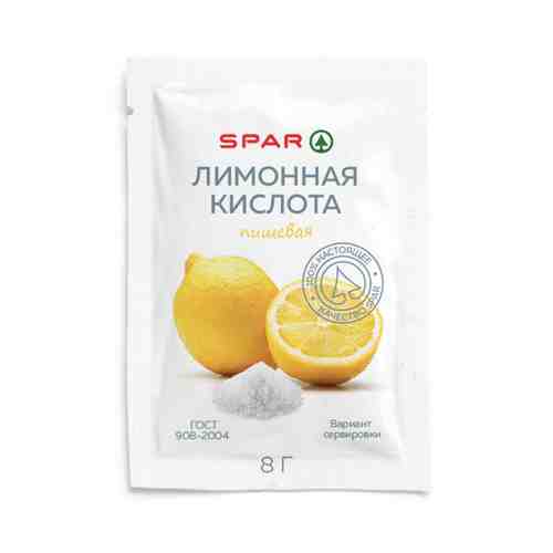 Кислота Лимонная SPAR 8г арт. 100125505