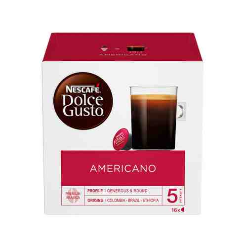 Кофе Молотый Nescafe Dolce Gusto Americano в Капсулах 128г м/у арт. 187804