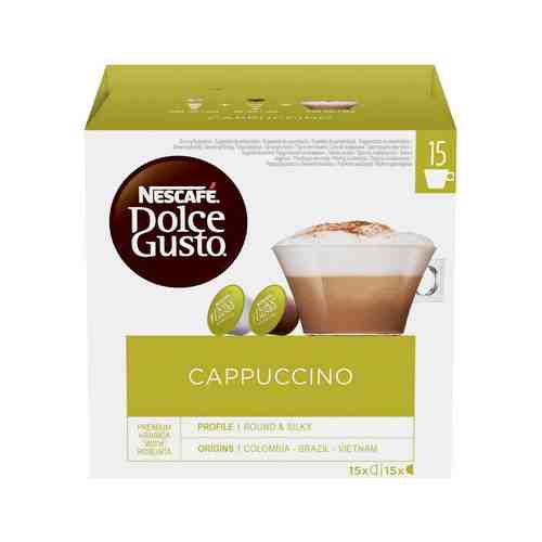 Кофе Молотый Nescafe Dolce Gusto Cappuccino в Капсулах 186г м/у арт. 187807