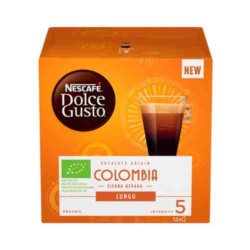 Кофе Молотый Nescafe Dolce Gusto Colombia Lungo в Капсулах 84г арт. 101060555