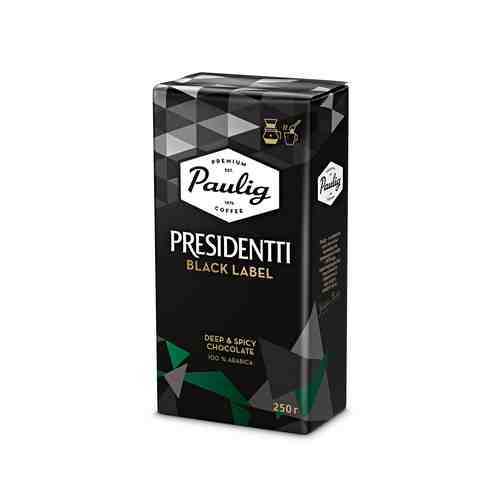 Кофе Молотый Paulig Presidentti Black Label 250г арт. 100181347