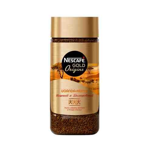 Кофе Молотый в Растворимом Nescafe Gold Uganda-Kenya 85г Стекло арт. 100769634