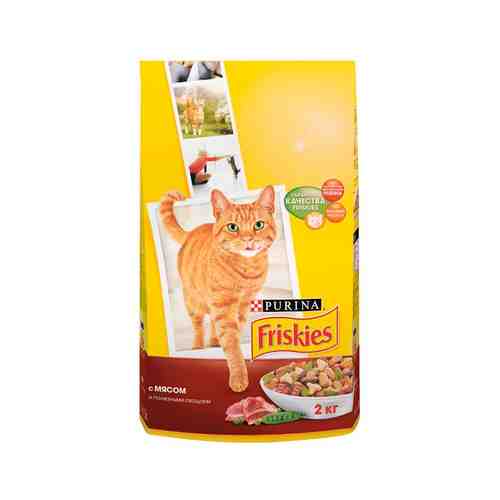 Корм для Кошек Сухой Friskies Мясо Овощи 2кг арт. 10207241