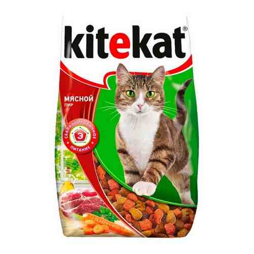 Корм Сухой для Кошек Kitekat Мясной Пир 1,9кг арт. 100309996