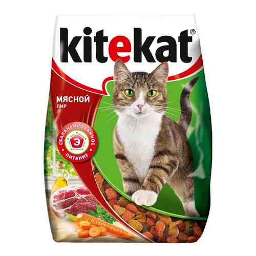 Корм Сухой для Кошек Kitekat Мясной Пир 350г арт. 100310057