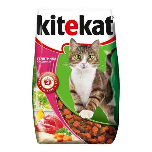 Корм Сухой для Кошек Kitekat Телятинка Аппетит 800г арт. 100309961