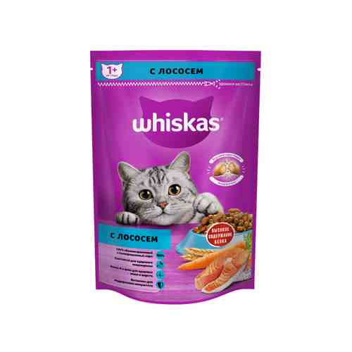 Корм Сухой для Кошек Whiskas Подушечки Паштет Лосось 350г арт. 100193903