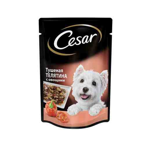 Корм Влажный для Собак Cesar Тушеная Телятина с Овощами 85г арт. 100693511