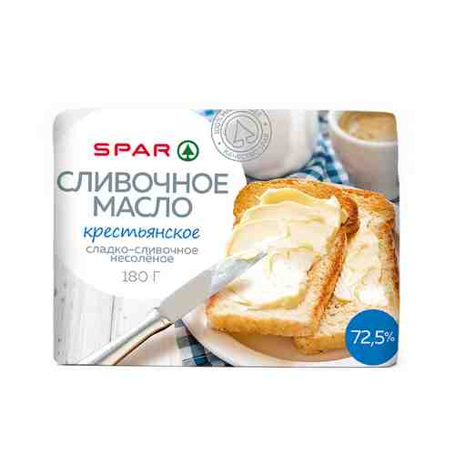 Масло SPAR Крестьянское 72,5% 180г арт. 100348709